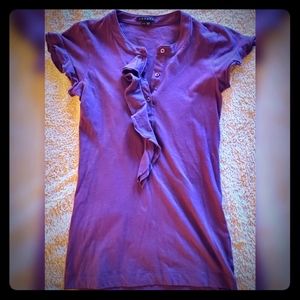 Theory Dark Purple Shirt